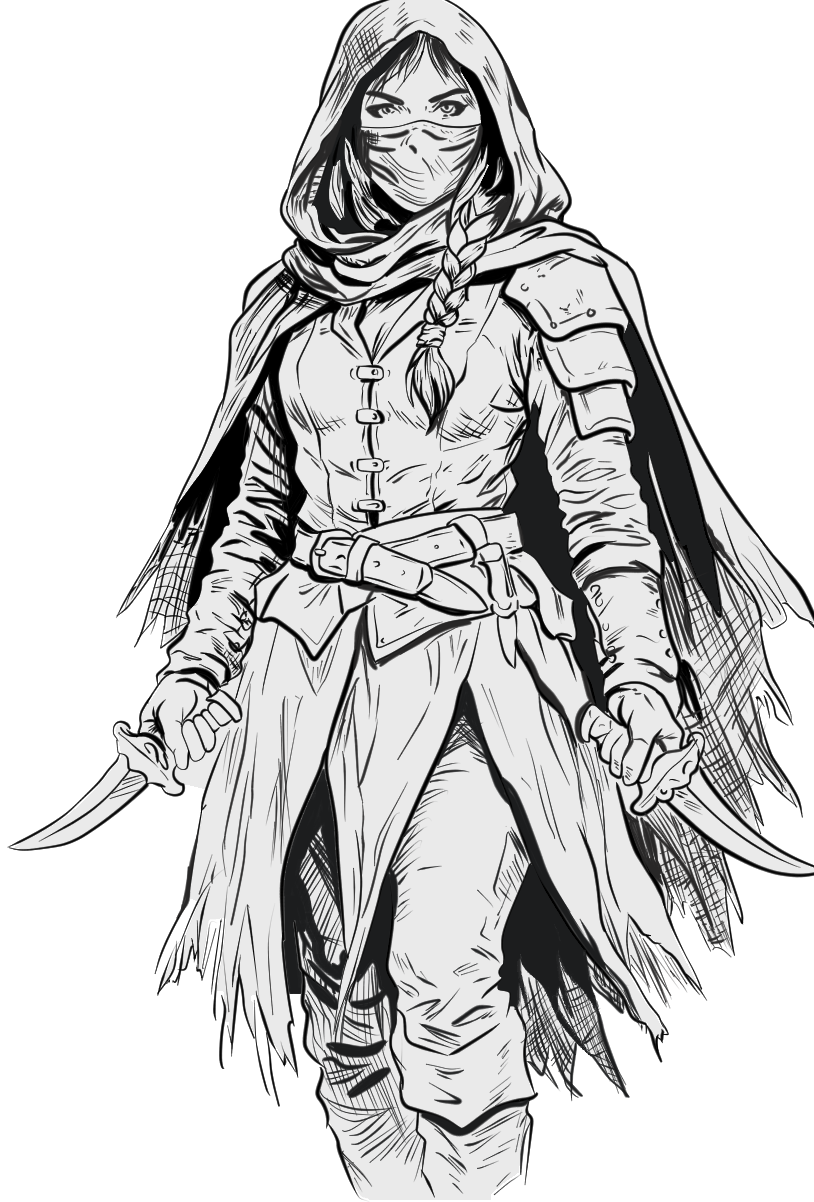 Proof of concept work - design for a Book concept Art, loose draft.